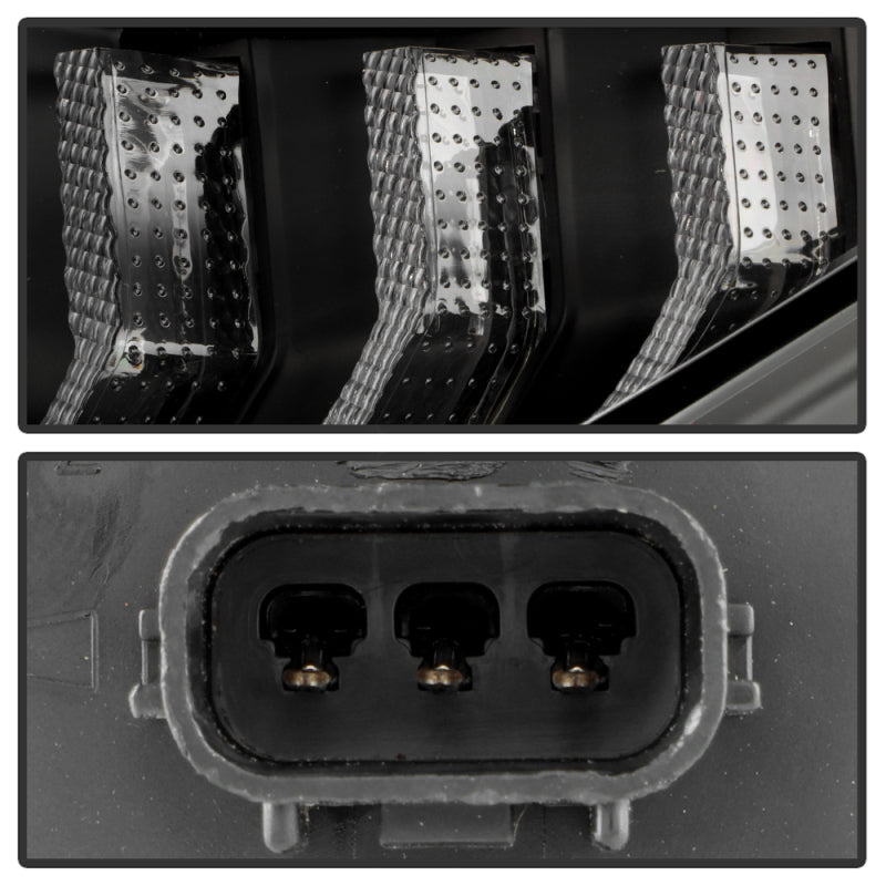 SPYDER Honda Civic 16-20 LED Model High-Power LED Module Headlights - Black (PRO-YD-HC16LEDAP-SEQGR-BK) 5088932
