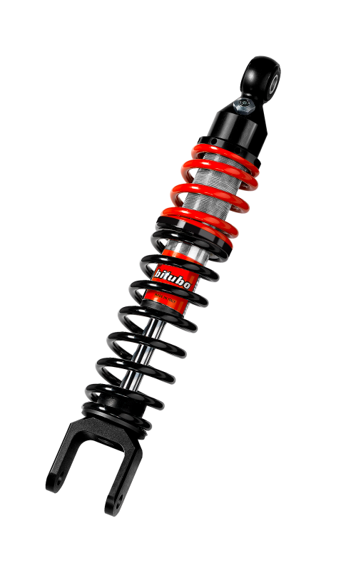 Bitubo Suspension Bitubo YXB0 Monoshock Rear Adjustable: Spring Preload, Red And Black Springs SC155YXB01