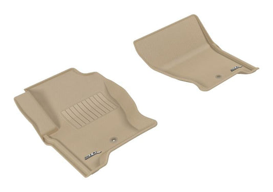 3D MAXpider 2008-2016 Land Rover Lr4/Range Rover Sport Kagu 1st Row Floormat - Tan L1LR01511502