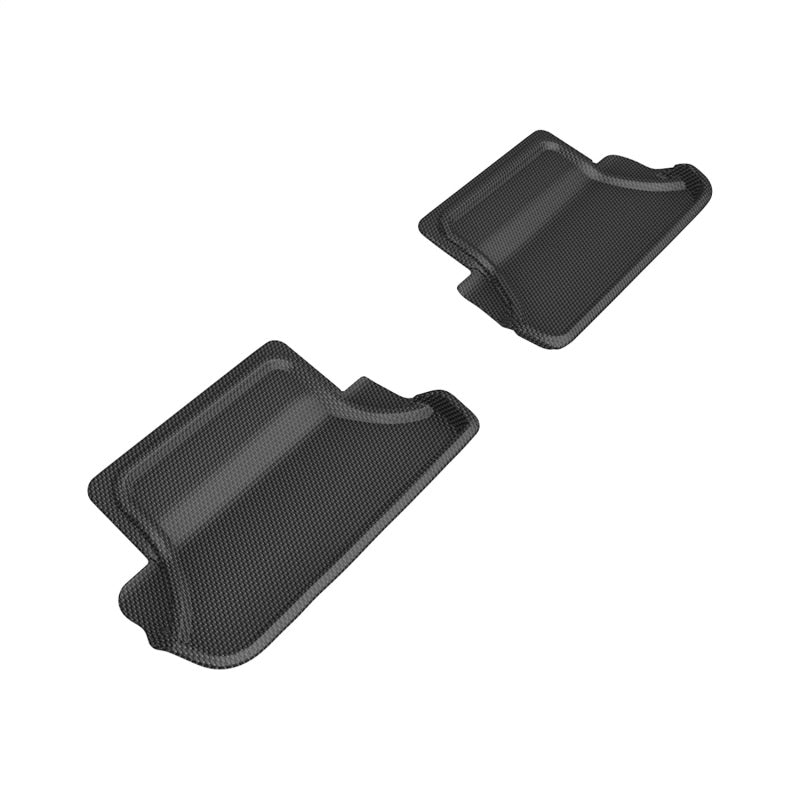 3D MAXpider 2020-2024 BMW 8 Series Coupe (G15) Kagu 2nd Row Floormats - Black L1BM11021509