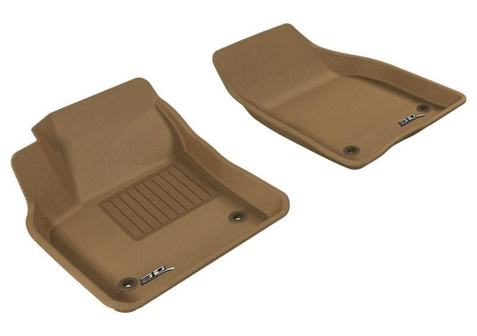 3D MAXpider 2004-2012 Volvo S40 Kagu 1st Row Floormat - Tan L1VV00311502