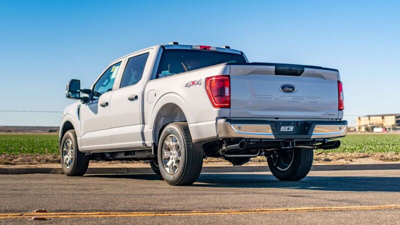 Borla F-150 2021 3.3L CC SB EC STB XL/XLT/Lariat/KR/Plnm/LTD 3/2.25 SRE Cat-Back ATAK Black CHR Tips 140879BC