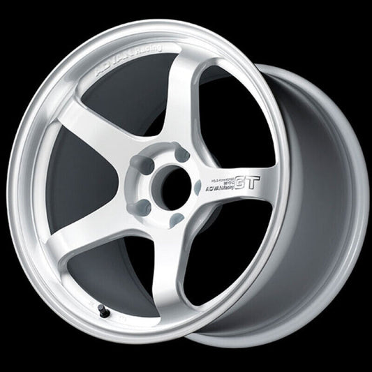 Advan GT Beyond 18x8.5 +37 5-114.3 Racing White Wheel YAQB8H37EW