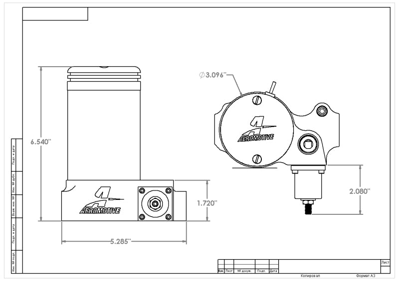 Aeromotive A2000 Carbureted Fuel Pump
