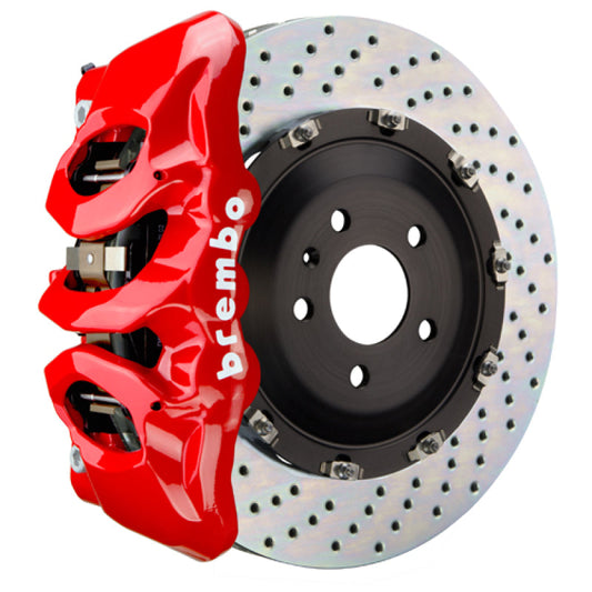 Brembo 24+ BMW M30i/530i xDrive Front GT BBK 6 Piston Cast 380x34 2pc Rotor Drilled - Red 1T1.9039A2