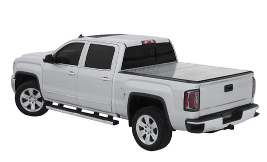 Access LOMAX Pro Series Tri-Fold Cover 2020 Jeep Gladiator 5ft (w/ Trail Rail) Box Diamond Plate B0070029