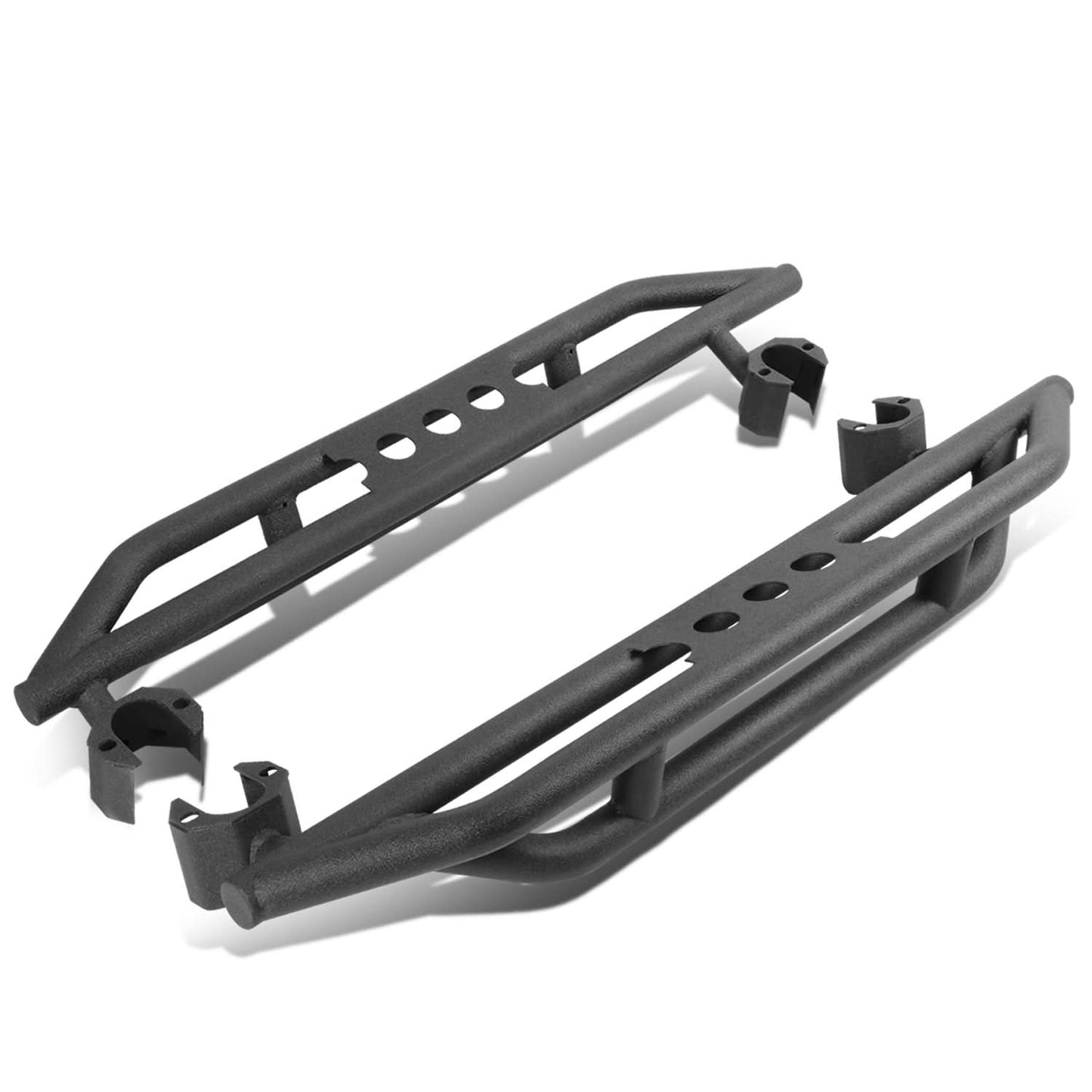 07-16 Jeep Wrangler 2 Door Rock Crawler Nerf Bar / Step Bar Black