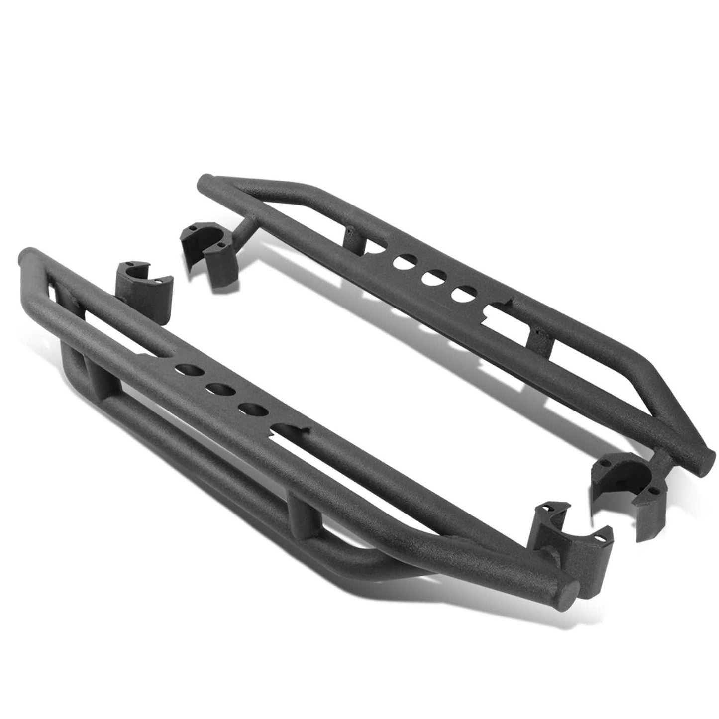 07-16 Jeep Wrangler 2 Door Rock Crawler Nerf Bar / Step Bar Black