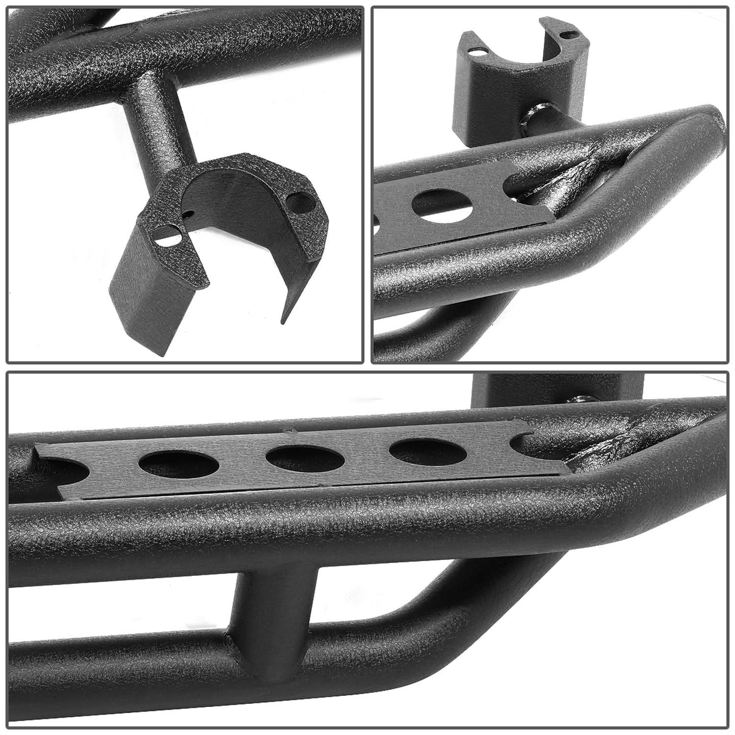 2018-2019 Jeep Wrangler JL 4-Door Nerf Bar Step Bar Matte Black