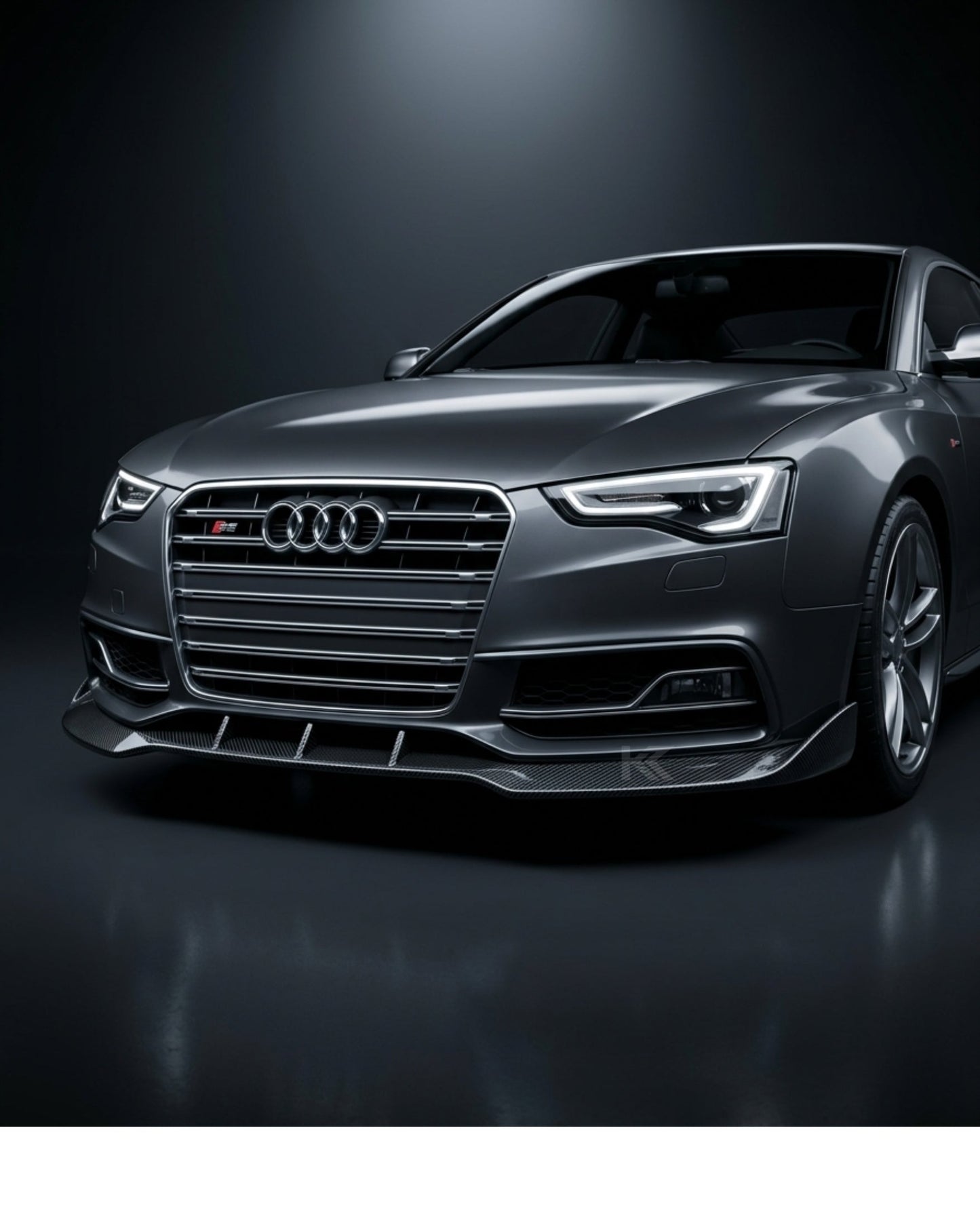 2012–2016 Audi A5 S-Line / S5 B8.5 Facelift Front Bumper Lip Splitter – Carbon Fiber