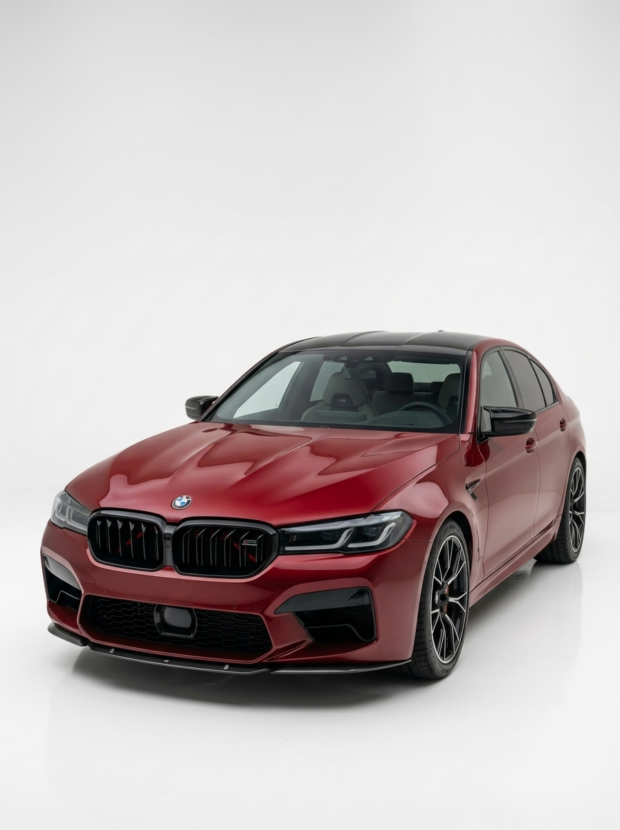 BMW 5 Series F90 M5 LCI ST Style Carbon Fiber Front Lip (2020+)