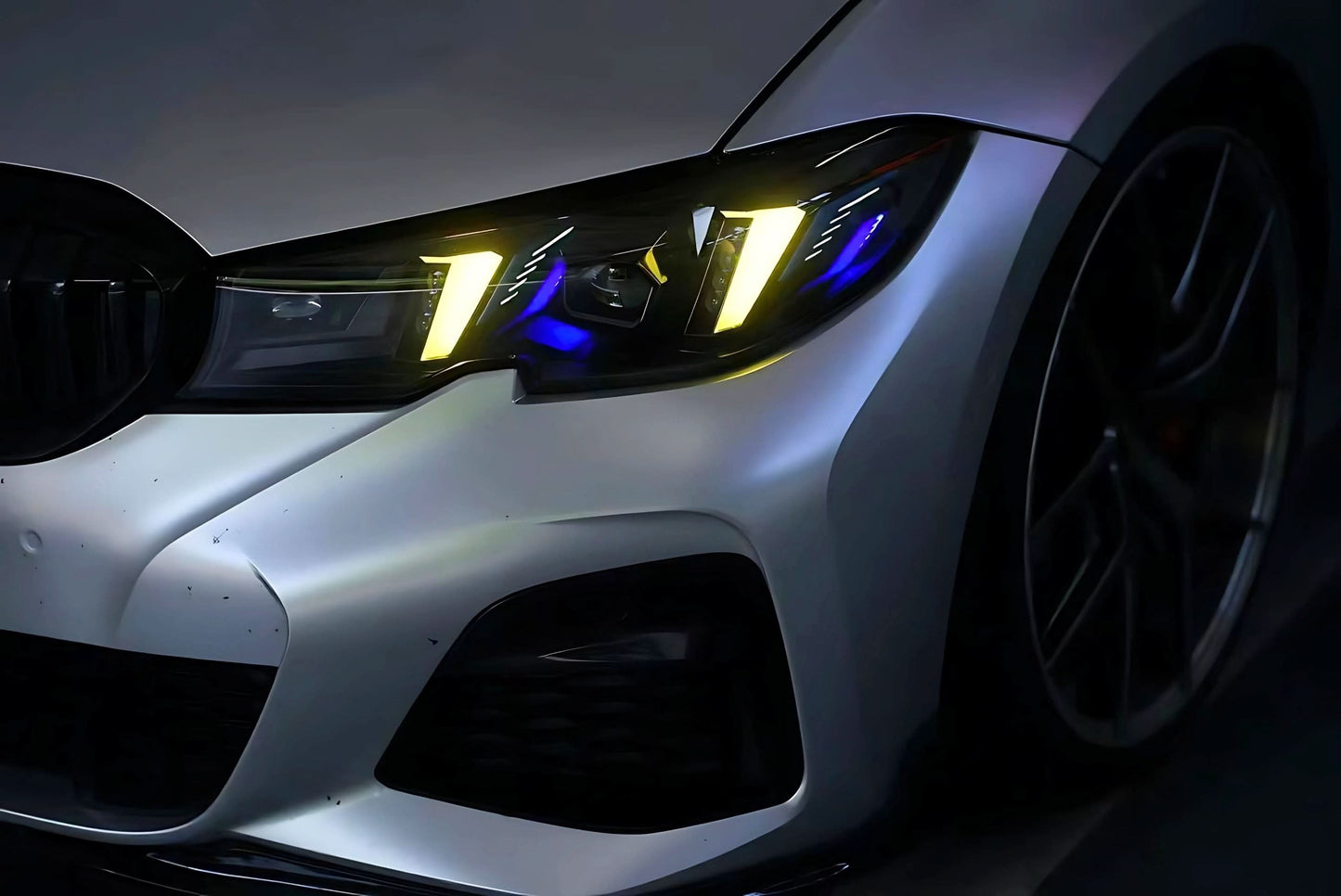 2019+ BMW 3 Series G20 / G28 Snake Eye Style Sequential LED Headlights – Pre-LCI & LCI