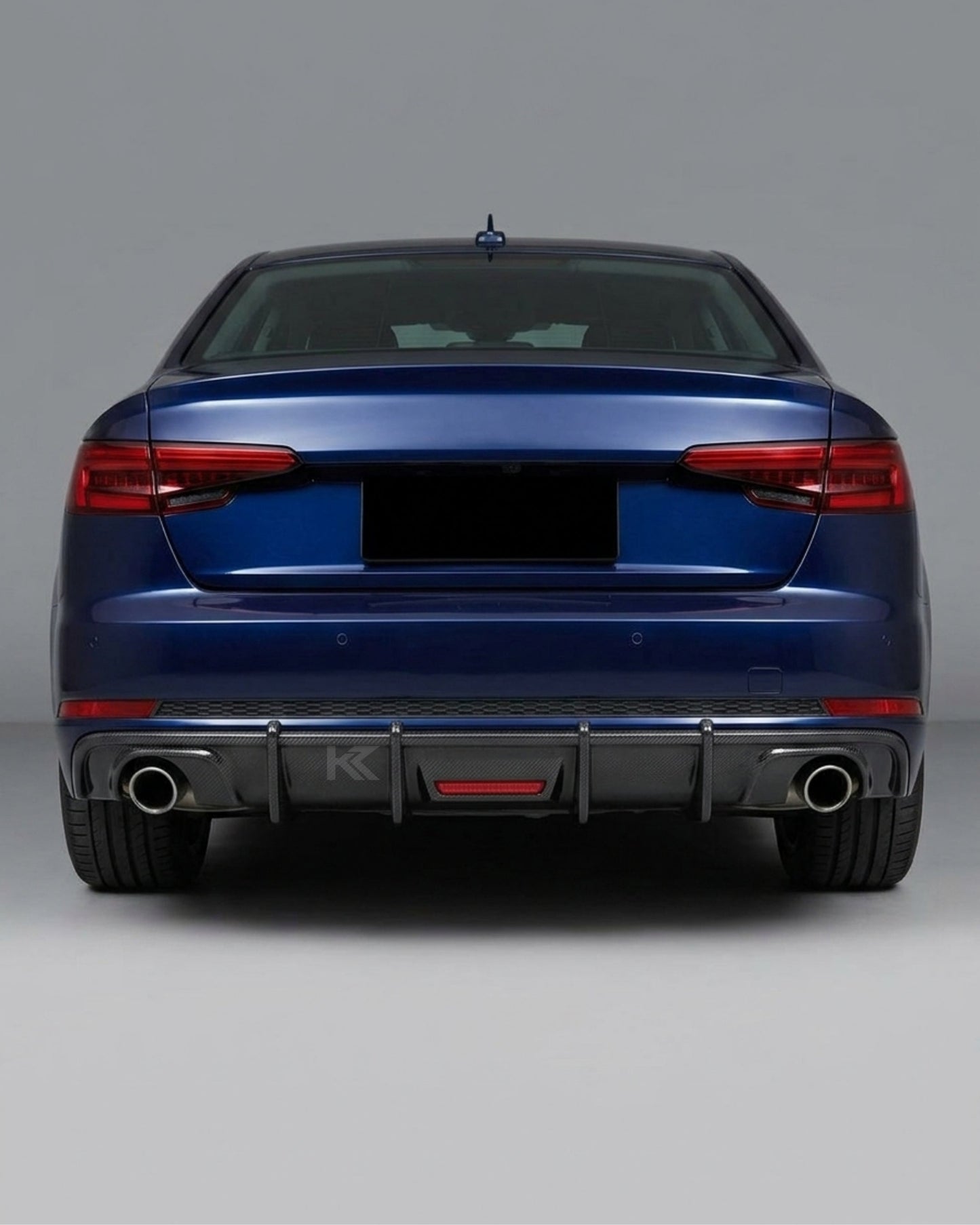 2018–2019 Audi A4 B9 Sedan Rear Bumper Diffuser – Carbon Fiber