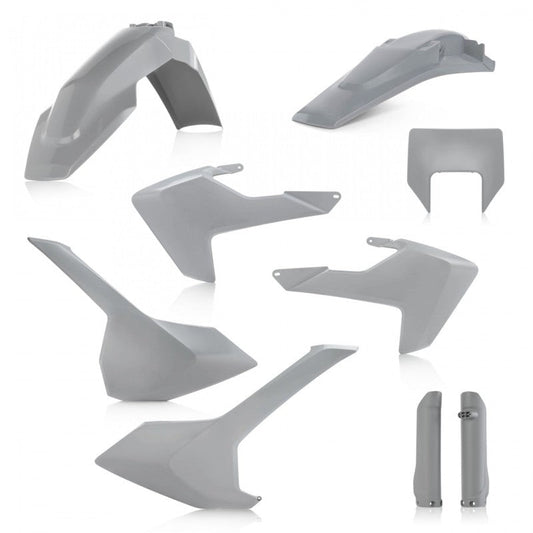 Acerbis 17-19 Husqvarna TE150-300/ FE250-501/ TE250i/ TE300i Full Plastic Kit - Gray 2733430011