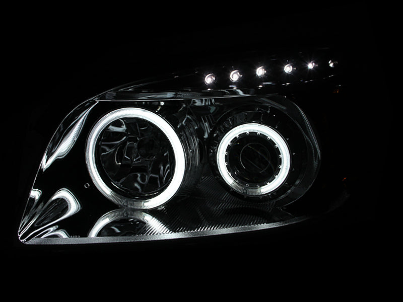 Anzo 2006-2008 Toyota Rav4 Projector Headlights w/ Halo Chrome (CCFL)
