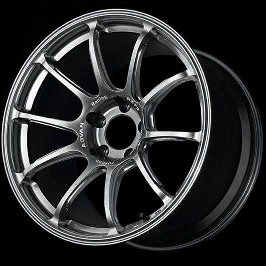 Advan RZ-F2 18x8.5 +38 5-114.3 Hyper Platinum Black YA28H38EHPB