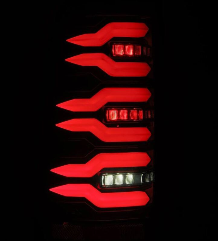 AlphaRex 99-06 Chevrolet Silverado/99-06 GMC Sierra LUXX-Series LED Tail Lights - Black 620006 *Discontinued