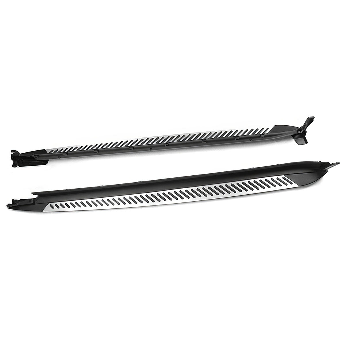 2018-2024 BMW X3 G01 Black Silver Running Boards Side Step Bars Pair