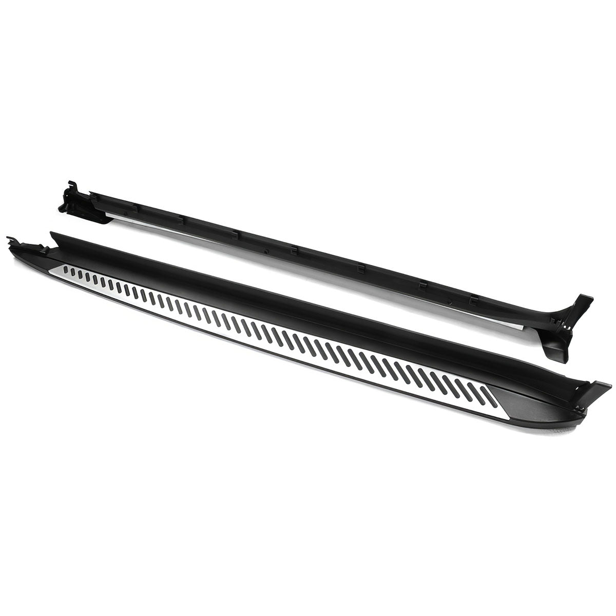 2018-2024 BMW X3 G01 Black Silver Running Boards Side Step Bars Pair