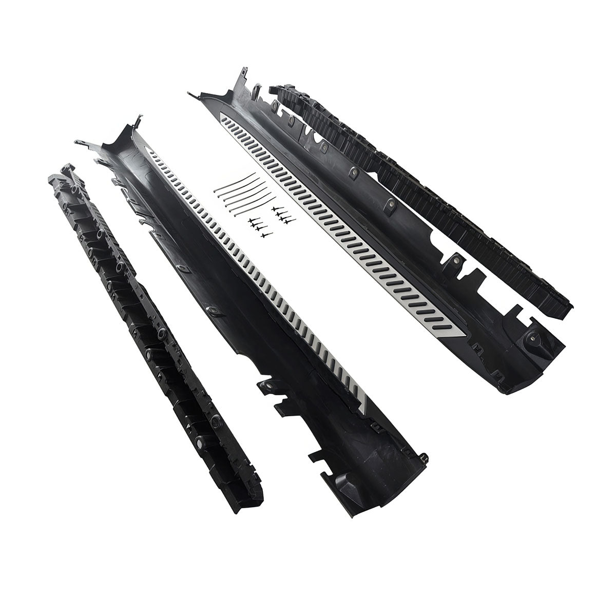 2014-2018 BMW X5 F15 OEM Style Silver Black Running Boards Aluminium
