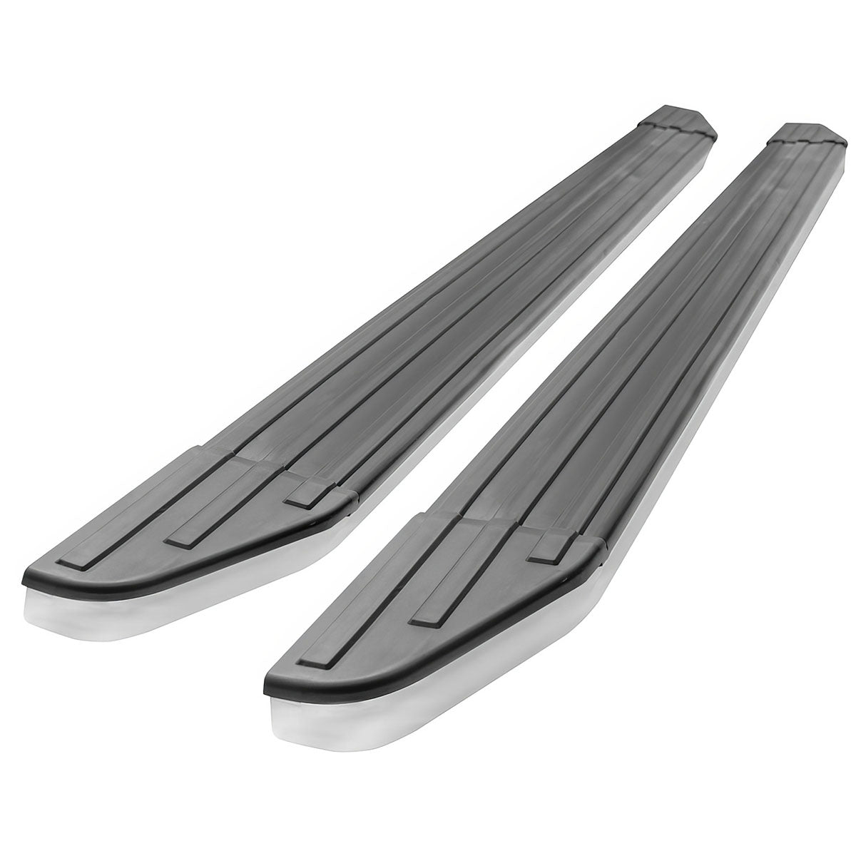 2016-2022 Honda Pilot V2 Style Black Chrome Running Board Aluminum ABS