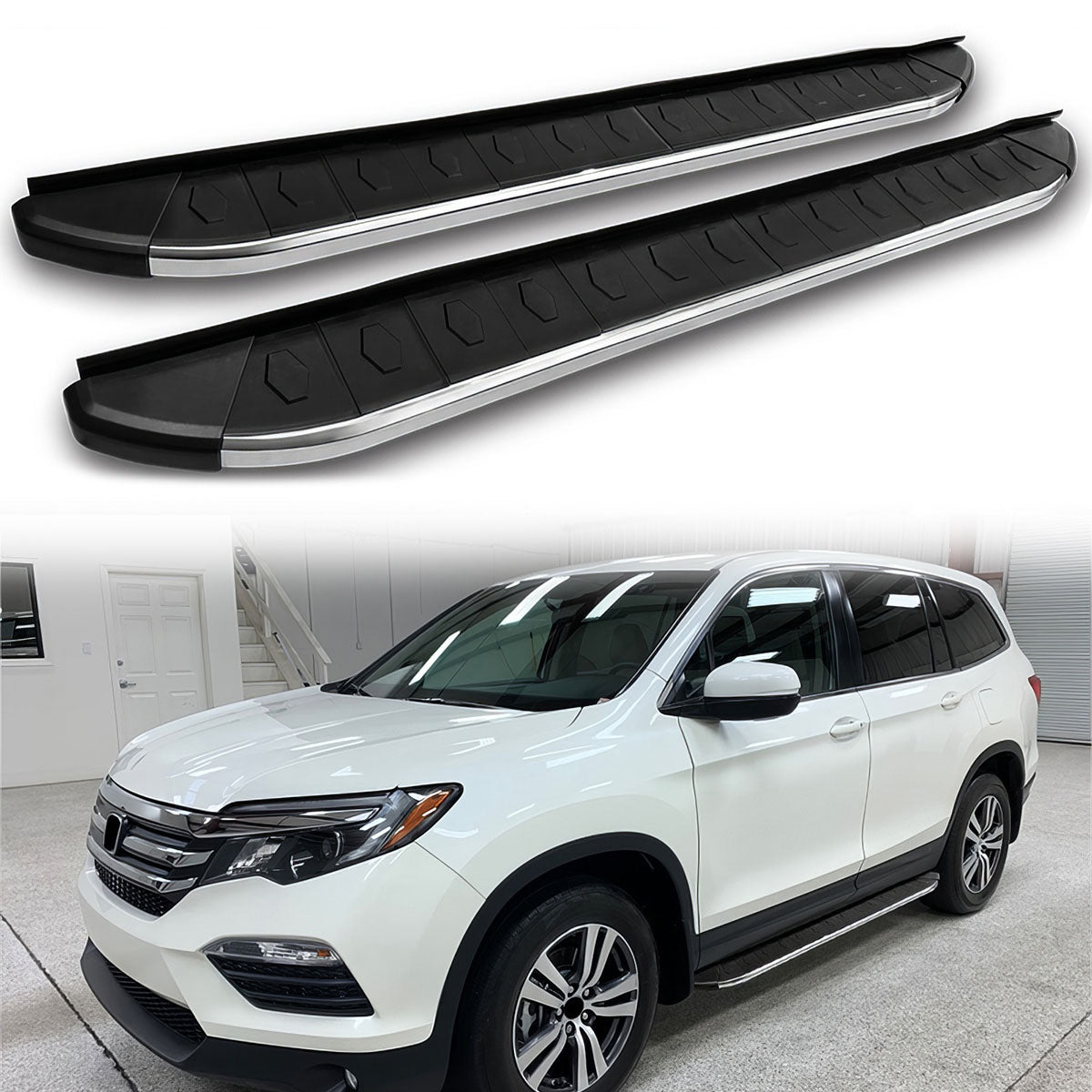 2016-2022 Honda Pilot YF5 YF6 OE Style Step Bar Running Board Aluminum
