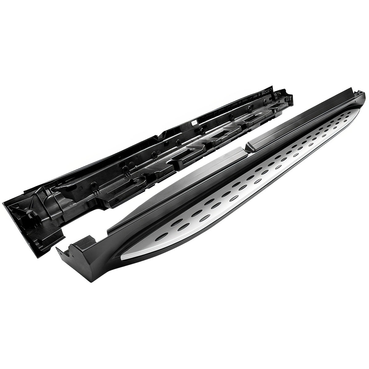 2016-2019 Benz C292 GLE-Class Black Silver Running Board Side Step Bar