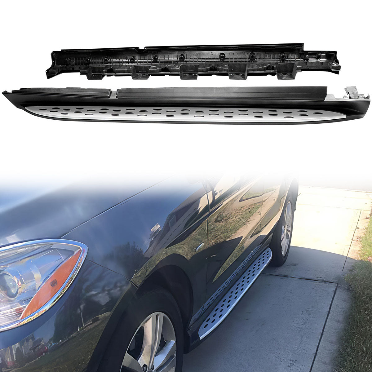 2012-2015 Benz W166 ML-Class 2016-2019 GLE-Class OE 2PC Running Boards