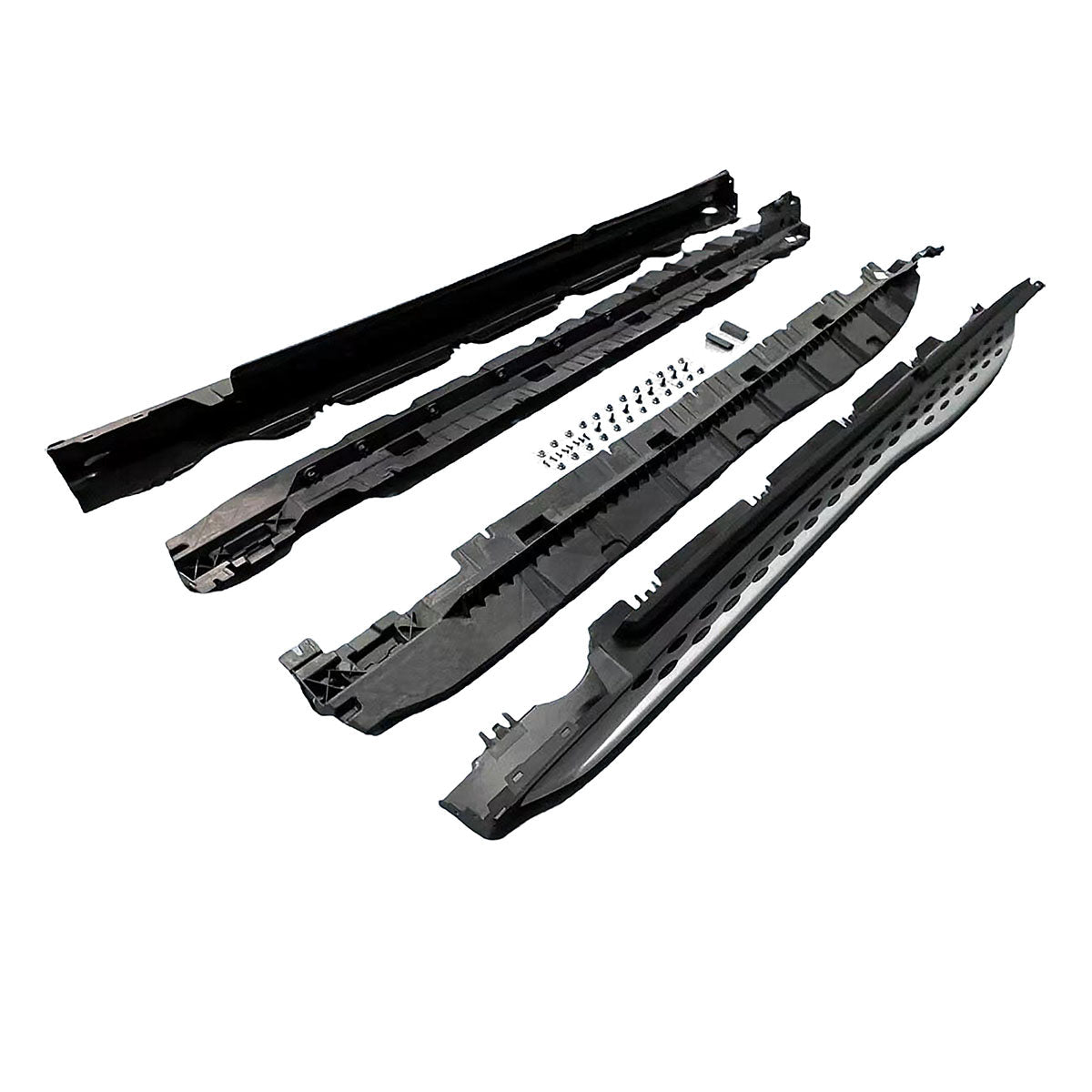 2023-2025 Benz GLC300 OE Style Black Running Board Aluminum Plastic