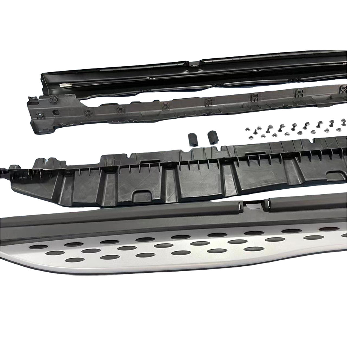 2023-2025 Benz GLC300 OE Style Black Running Board Aluminum Plastic