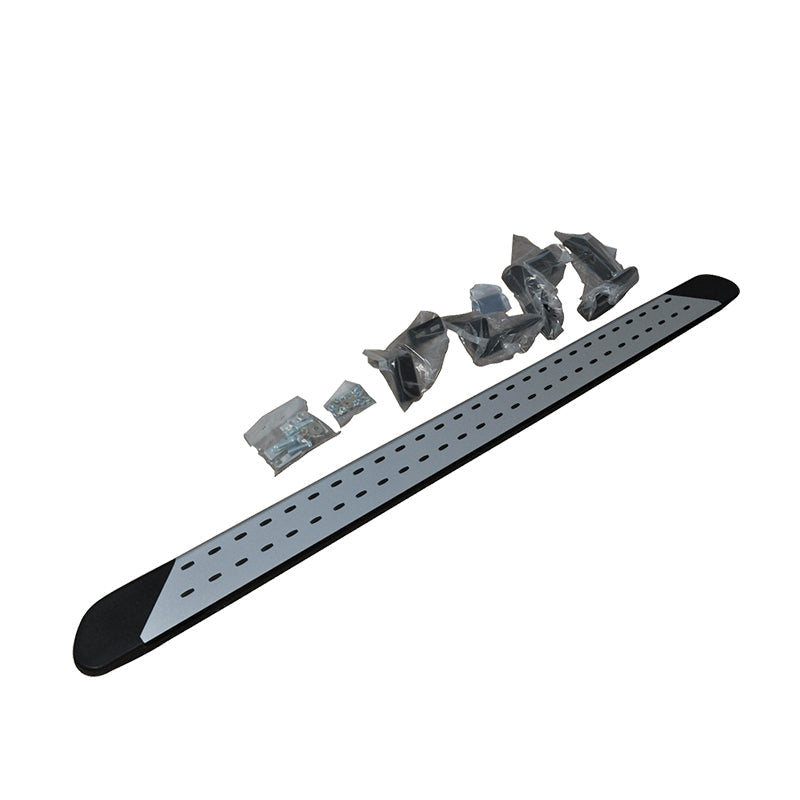 2007-2012 Toyota RAV4 OE Style Black Silver Running Board Aluminum