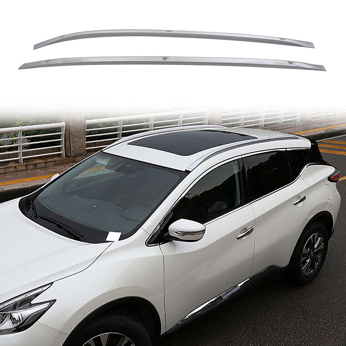 2015-2024 Nissan Murano Z52 OE Style Roof Rack Cross Bar Pair ABS