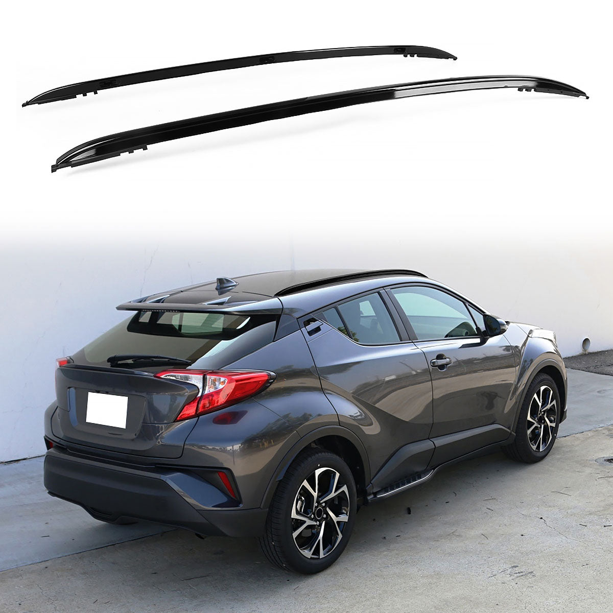 2018-2020 Toyota CH-R OE Style Roof Rack Side Rail Cross Bar Aluminum
