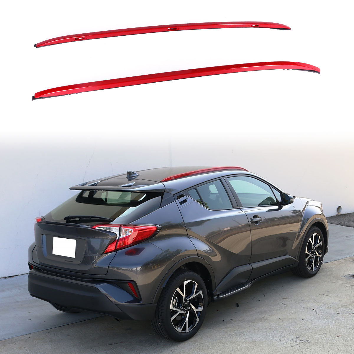 2018-2020 Toyota CH-R OE Style Roof Rack Side Rail Cross Bar Aluminum