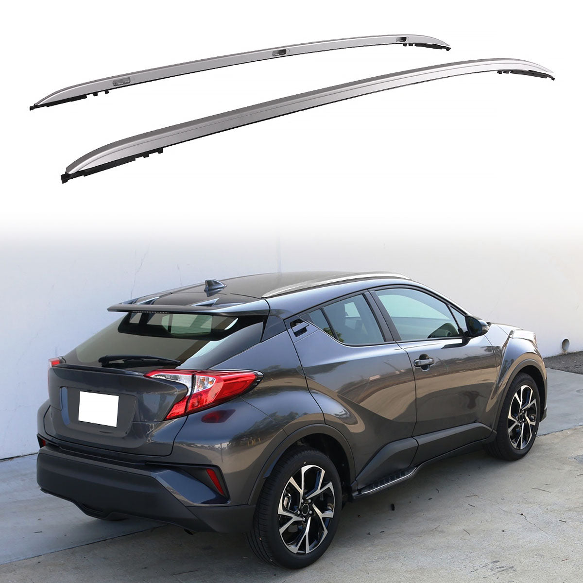 2018-2020 Toyota CH-R OE Style Roof Rack Side Rail Cross Bar Aluminum