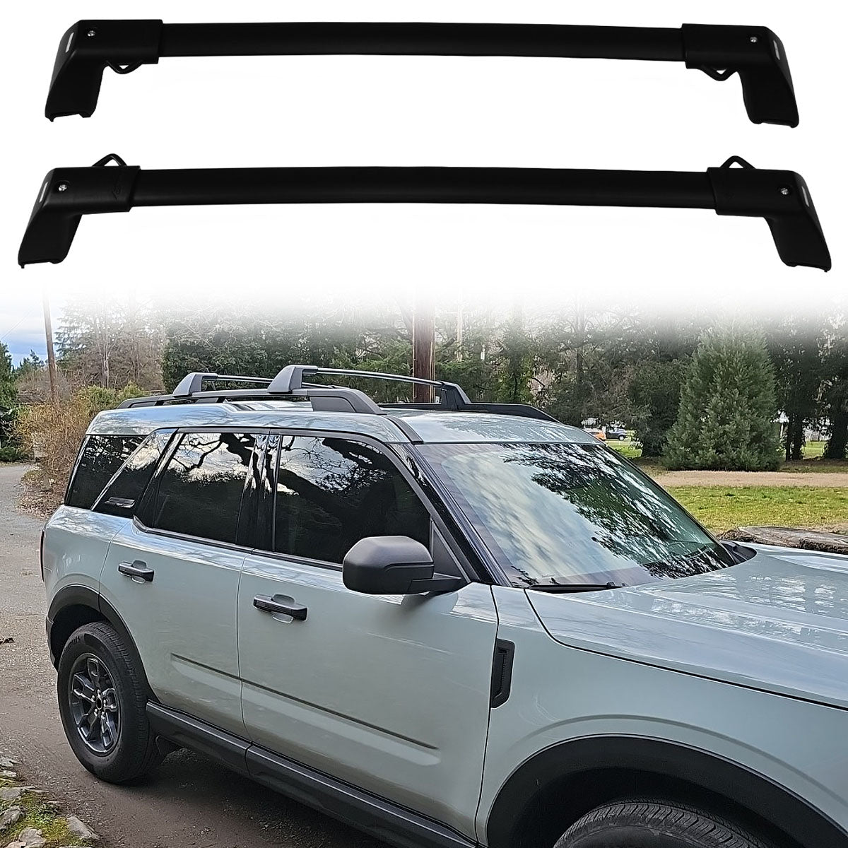2021-2025 Ford Bronco Sport Roof Rack Cargo Carrier Cross Bar Aluminum