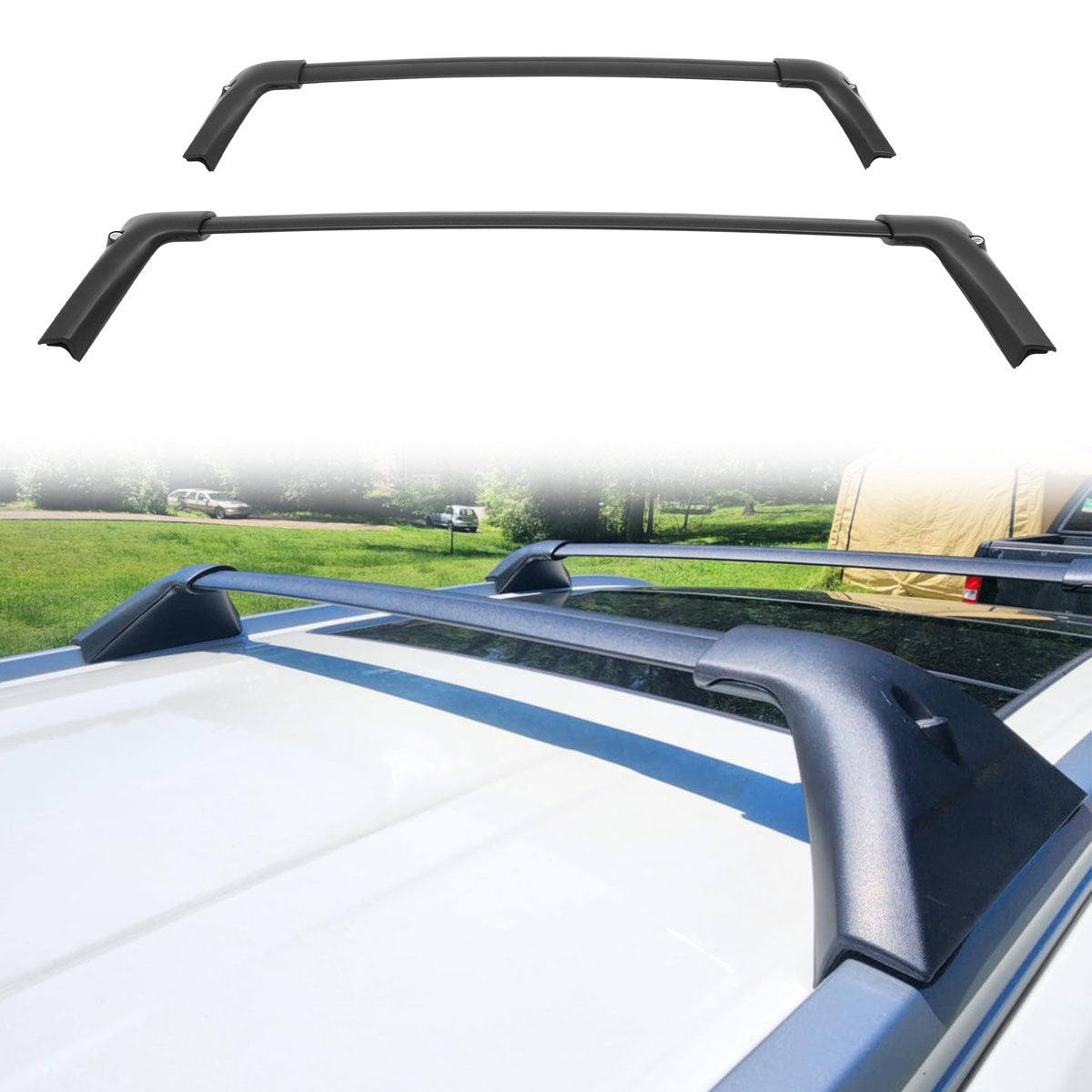 2021-2025 NissanÂ Rogue Aluminum Roof Rack Carrier Cross Bars w/ Lock