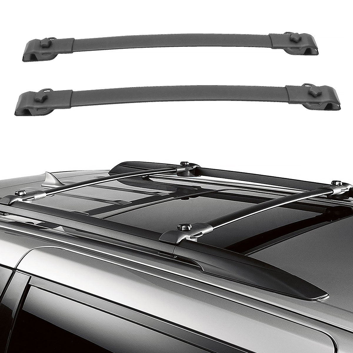 2011-2020 Toyota Sienna XL30 OE Black Roof Rack Cross Bar Aluminum