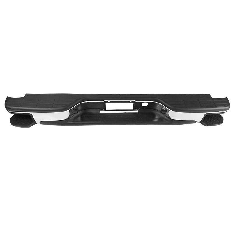 1999-2006 Chevy Silverado Sierra Chrome Black Rear Step Bumper Steel