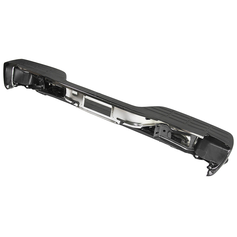 1999-2006 Chevy Silverado Sierra Chrome Black Rear Step Bumper Steel