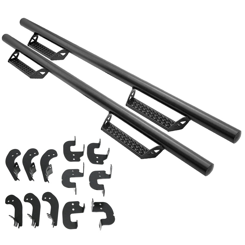 2017-2022 Ford F-250 Super Duty Super Cab BCT Black Side Step Bars