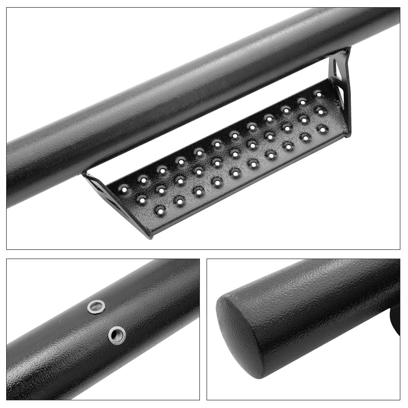 2017-2022 Ford F-250 Super Duty Super Cab BCT Black Side Step Bars