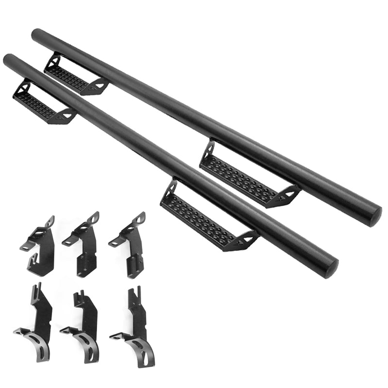 2007-2018 Jeep Wrangler 4Dr BCT Style Black Running Boards Side Steps