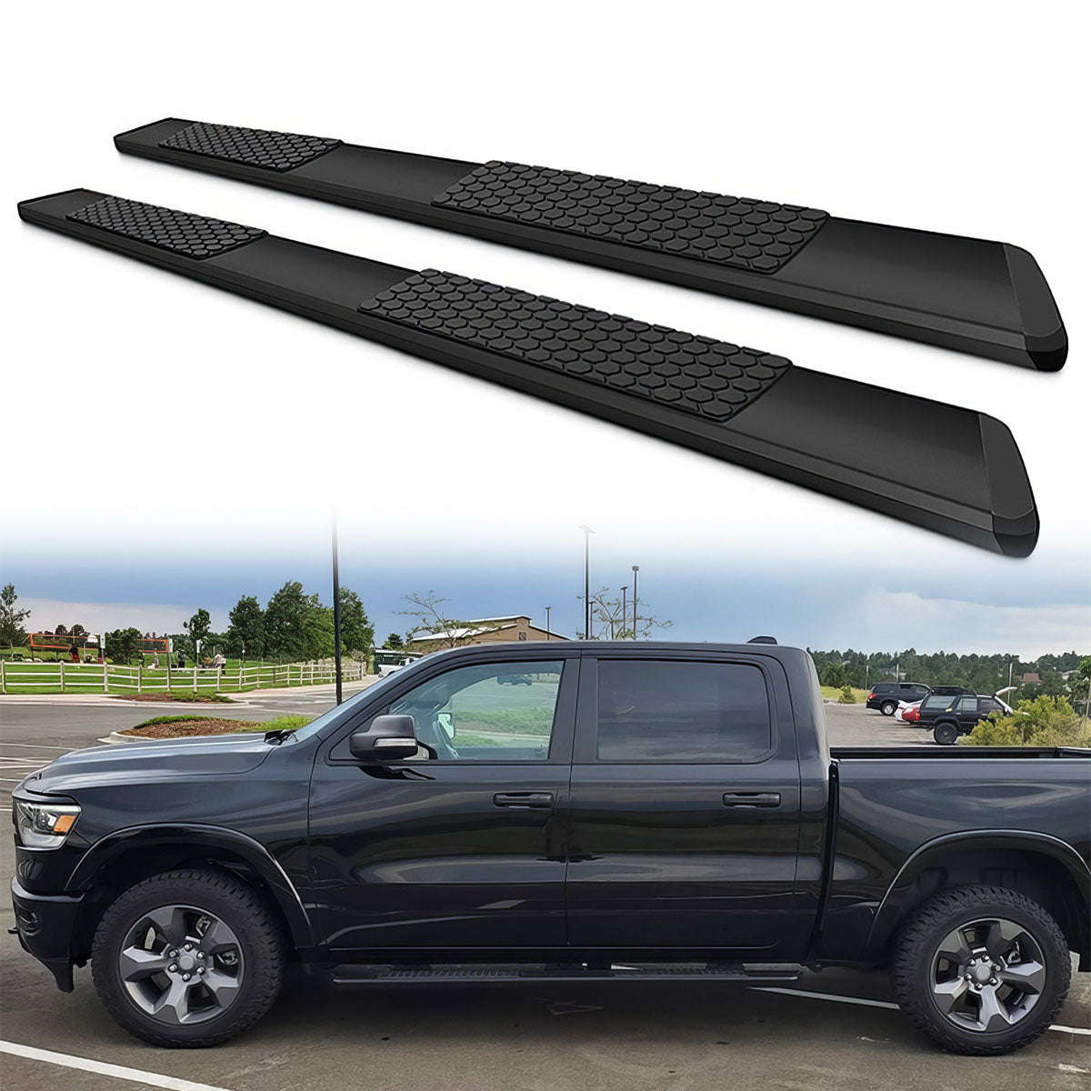 2019-2024 Ram 1500 Crew Cab Running Boards OE Style Side Step Bar