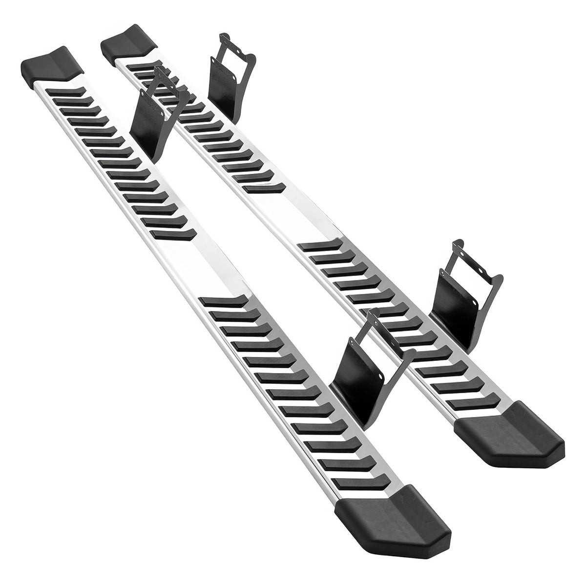 1999-2016 Ford F-250 Super Duty V Type Running Boards Stainless Steel