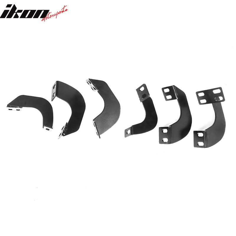 2005-2022 Toyota Tacoma Double Cab IKON V1 Silver Running Boards Steel