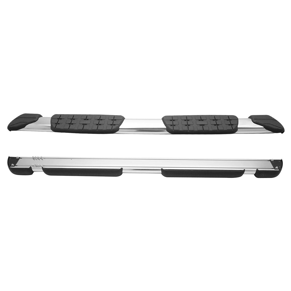 2007-2021 Toyota Tundra Double Cab OE Silver Running Boards Aluminum