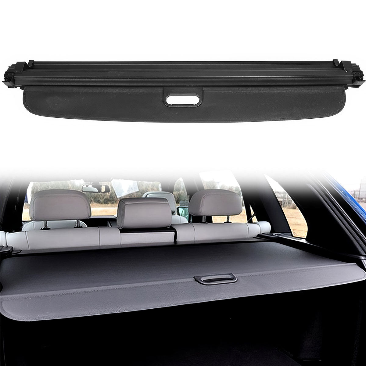 2007-2013 BMW E70 X5 Retractable Rear Trunk Luggage Cargo Cover Vinly