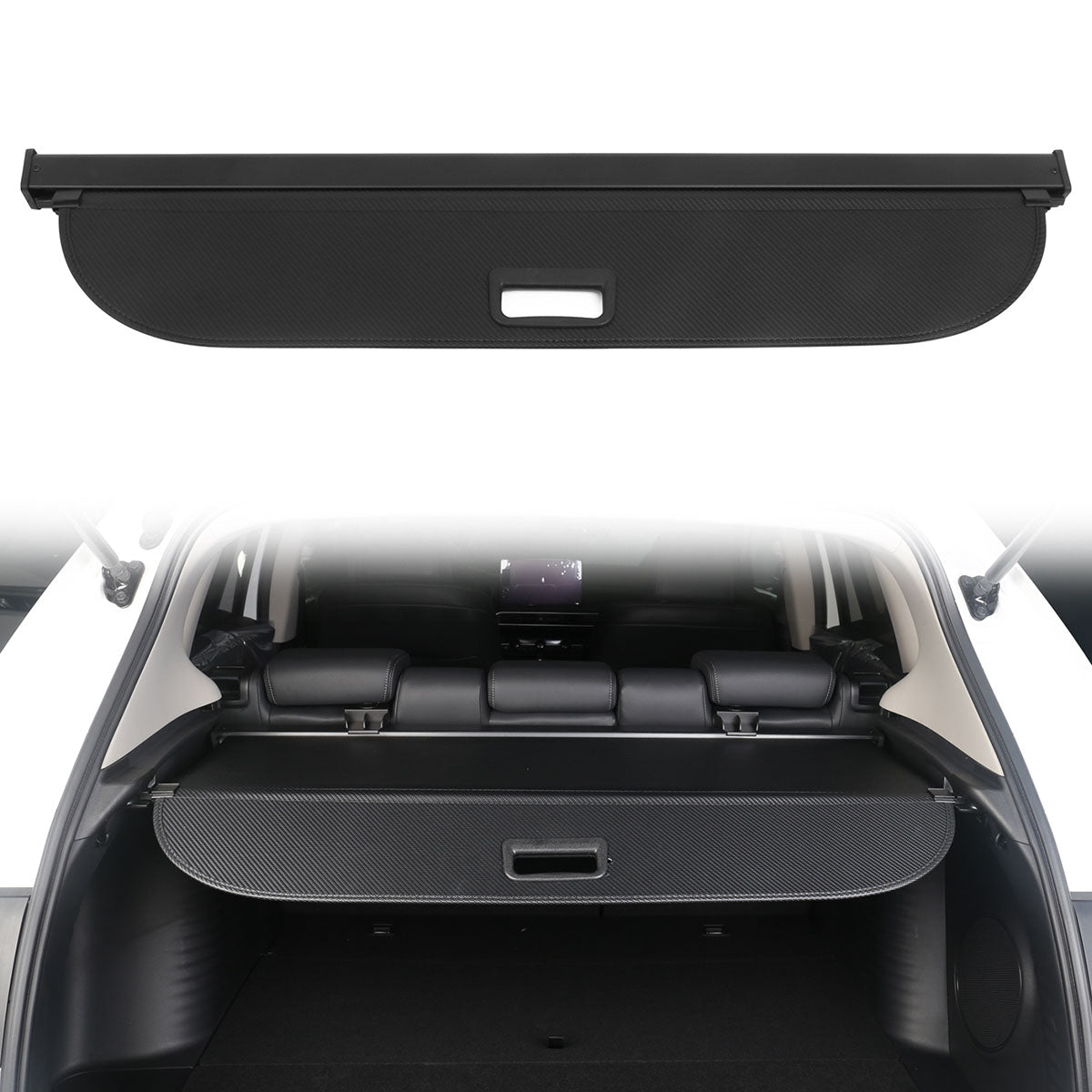2023-2024 Honda HR-V Carbon Fiber Print Retractable Trunk Cargo Cover