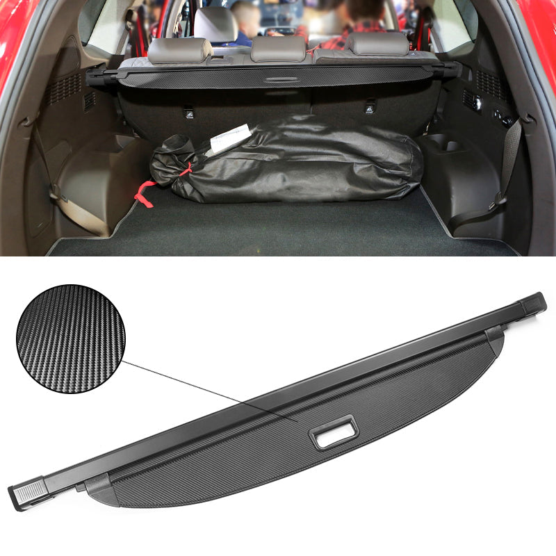 2019-2023 Hyundai Santa Fe Carbon Fiber Texture Black Cargo Cover PVC